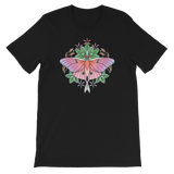 V4 Sacred Lunar Moth Unisex T-Shirt Featuring Original Artwork by Abby Muench