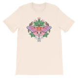 V4 Sacred Lunar Moth Unisex T-Shirt Featuring Original Artwork by Abby Muench