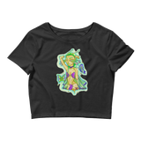 V5 Butterfly Girl Crop Top Featuring Original Artwork By IntoThaVoid