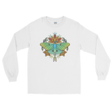 V1 Sacred Lunar Moth Long Sleeve Shirt  Featuring Original Artwork by Abby Muench