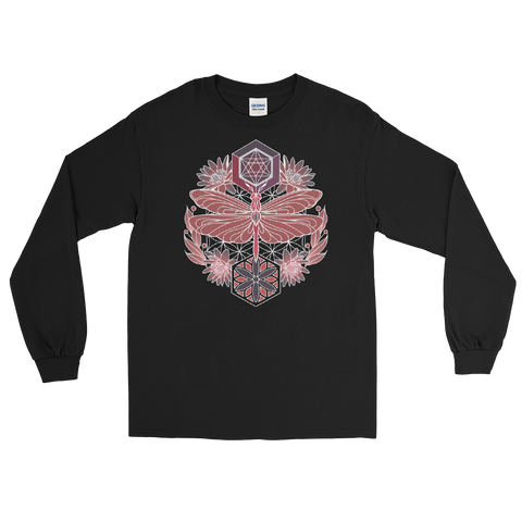 V8 Sacred Dragonfly Unisex Long Sleeve Shirt Featuring Original Artwork By Abby Muench