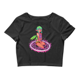 Valora Crop Top (Hemmed Bottom) Featuring Original Artwork By Fae Plur
