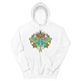 V1 Sacred Lunar Moth Unisex Sweatshirt Featuring Original Artwork by Abby Muench