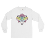 V3 Sacred Lunar Moth Unisex Long Sleeve Shirt Featuring Original Artwork by Abby Muench