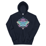 V2 Sacred Lunar Moth Unisex Sweatshirt Featuring Original Artwork by Abby Muench