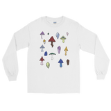 V3 Mushroom Unisex Long Sleeve Shirt Featuring Original Artwork by Intothavoid