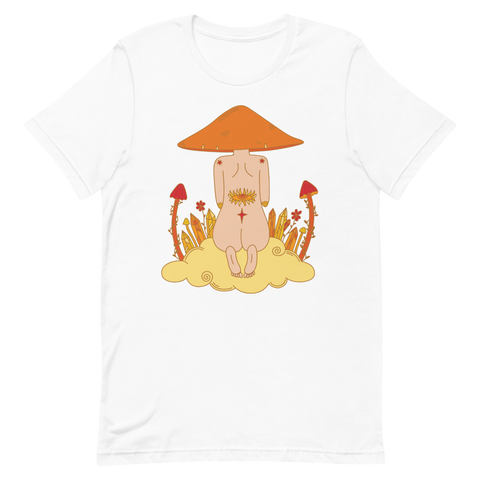 V1 Mushroom Dreamer Unisex T-Shirt Featuring Original Artwork by Kozmic Art