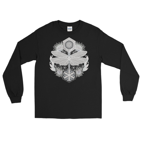V7 Sacred Dragonfly unisex Long Sleeve Shirt Featuring Original Artwork By Abby Muench