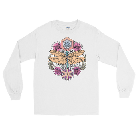 V3 Sacred Dragonfly Unisex Long Sleeve Shirt Featuring Original Artwork By Abby Muench