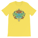 V1 Sacred Lunar Moth Unisex T-Shirt Featuring Original Artwork by Abby Muench