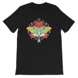 V5 Sacred Lunar Moth Unisex T-Shirt Featuring Original Artwork by Abby Muench