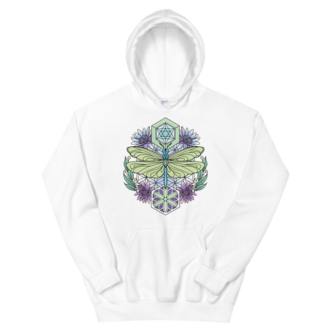 V1 Sacred Dragonfly Unisex Sweatshirt Featuring Original Artwork By Abby Muench