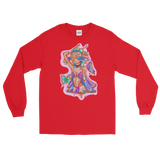 V4 Butterfly Girl Unisex Long Sleeve Shirt Featuring Original Artwork By IntoThaVoid