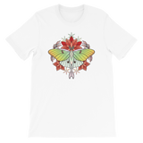 V5 Sacred Lunar Moth Unisex T-Shirt Featuring Original Artwork by Abby Muench