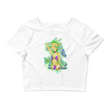 V5 Butterfly Girl Crop Top Featuring Original Artwork By IntoThaVoid