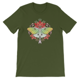 V5 Sacred Lunar Moth Unisex T-Shirt Featuring Original Artwork by Abby Muench