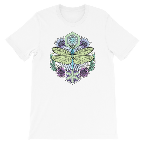 V1 Sacred Dragonfly Unisex T-Shirt Featuring Original Artwork By Abby Muench