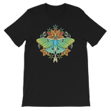 V1 Sacred Lunar Moth Unisex T-Shirt Featuring Original Artwork by Abby Muench