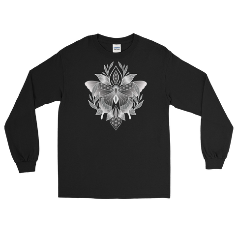 V6 Sacred Butterfly Unisex Long Sleeve T-Shirt Featuring Original Artwork By Abby Muench