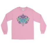 V2 Sacred Lunar Moth Unisex Long Sleeve Shirt Featuring Original Artwork by Abby Muench