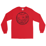 B&W Fairy Garden Unisex Long Sleeve T-Shirt