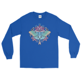 V2 Sacred Lunar Moth Unisex Long Sleeve Shirt Featuring Original Artwork by Abby Muench