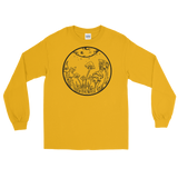 B&W Fairy Garden Unisex Long Sleeve T-Shirt