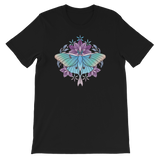 V2 Sacred Lunar Moth Unisex T-Shirt Featuring Original Artwork by Abby Muench