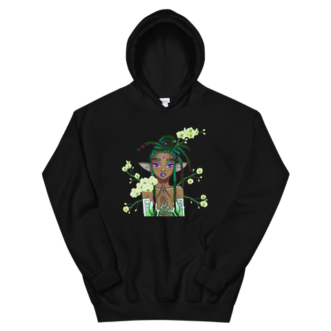 V2 Orchid Faerie Unisex Hoodie Featuring Original Artwork by Fae Plur Designs