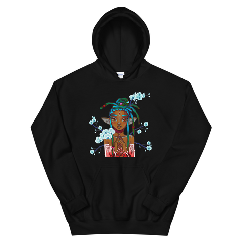 V6 Orchid Faerie Unisex Hoodie Featuring Original Artwork by Fae Plur Designs