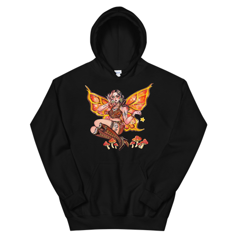 Steampunk Fae Unisex Hoodie Featuring Original Artwork By Chamandahy