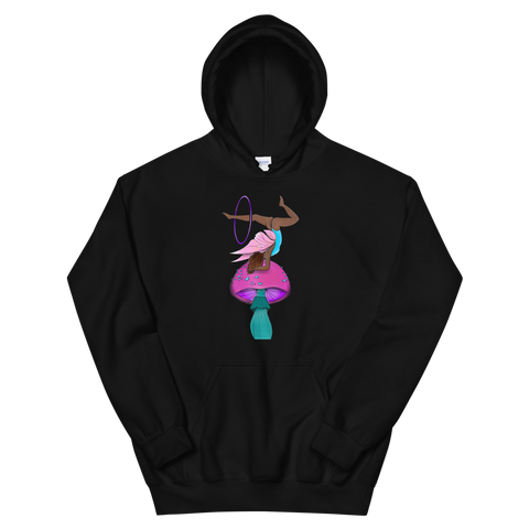 V3 Mushroom Goddess Flow Fairy Unisex Hoodie Featuring Original Artwork By Shauna Nikles