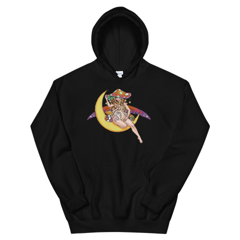 V2 Lunar Fae Unisex Hoodie Featuring Original Artwork by A Sage's Creations