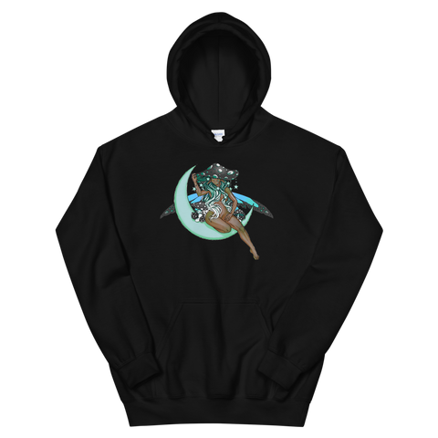 V4 Lunar Fae Unisex Hoodie Featuring Original Artwork by A Sage's Creations