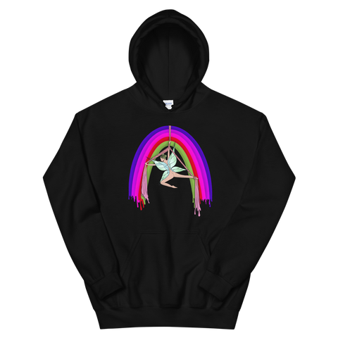 V4 Rainsilk Flow Fairy Unisex Hoodie Featuring Original Artwork By Shauna Nikles