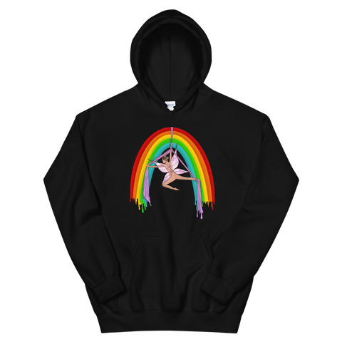 Rainsilk Flow Fairy Unisex Hoodie Featuring Original Artwork By Shauna Nikles