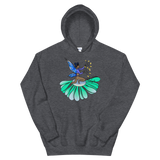 V2 Floral Fan Flow Fairy Unisex Hoodie Featuring Original Artwork By Shauna Nikles
