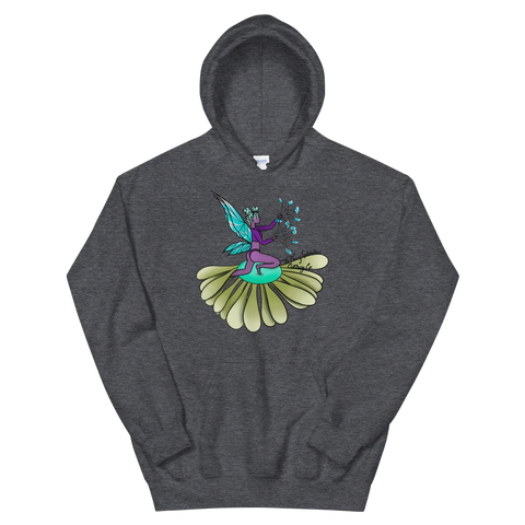 V4 Floral Fan Flow Fairy Unisex Hoodie Featuring Original Artwork By Shauna Nikles