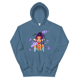 V7 Orchid Faerie Unisex Hoodie Featuring Original Artwork by Fae Plur Designs