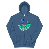 V2 Floral Fan Flow Fairy Unisex Hoodie Featuring Original Artwork By Shauna Nikles