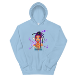 V7 Orchid Faerie Unisex Hoodie Featuring Original Artwork by Fae Plur Designs