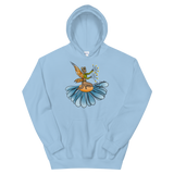Floral Fan Flow Fairy Unisex Hoodie Featuring Original Artwork By Shauna Nikles