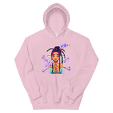 V7 Orchid Faerie Unisex Hoodie Featuring Original Artwork by Fae Plur Designs