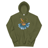 Floral Fan Flow Fairy Unisex Hoodie Featuring Original Artwork By Shauna Nikles