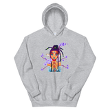V7 Orchid Faerie Unisex Hoodie Featuring Original Artwork by Fae Plur Designs