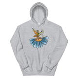 Floral Fan Flow Fairy Unisex Hoodie Featuring Original Artwork By Shauna Nikles