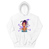 V7 Orchid Faerie Unisex Hoodie Featuring Original Artwork by Fae Plur Designs