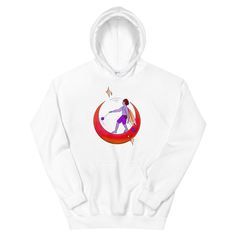 V4 Moondust Flow Fairy Unisex Hoodie Featuring Original Artwork By Shauna Nikles