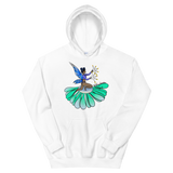 V2 Floral Fan Flow Fairy Unisex Hoodie Featuring Original Artwork By Shauna Nikles