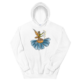 Floral Fan Flow Fairy Unisex Hoodie Featuring Original Artwork By Shauna Nikles